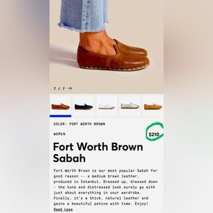 Fort Worth medium brown leather SABAH SHOES Sz40 USA 8.5